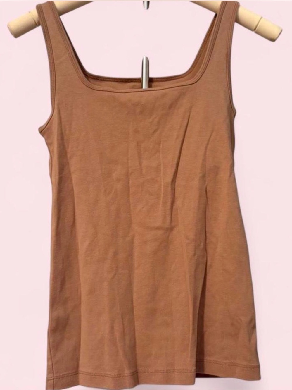 j.crew tan fitted tank